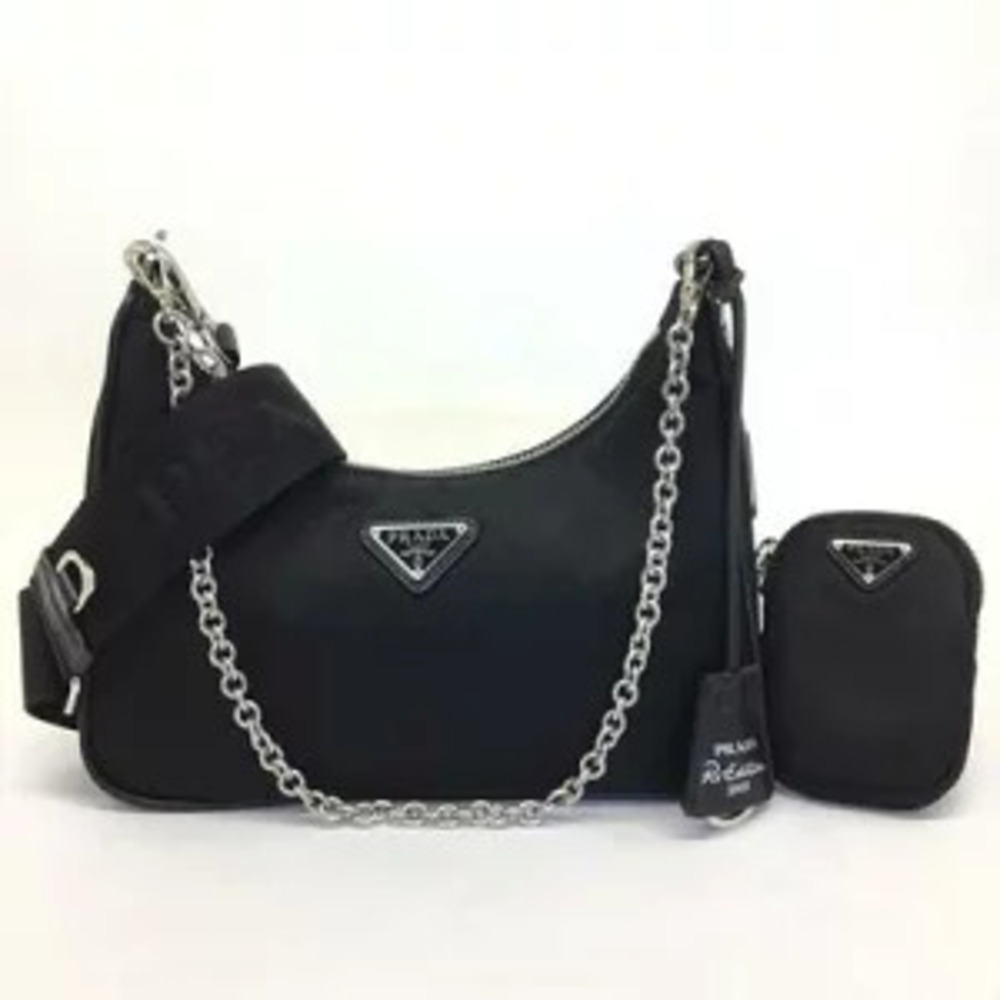 PRADA Shoulder Bag Handbag Clutch Edition Black